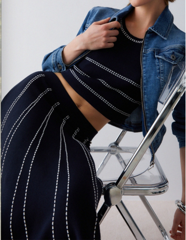 Liu Jo top maille tenue quotidienne tendance