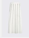 Liu Jo jupe maille blanche rayée
