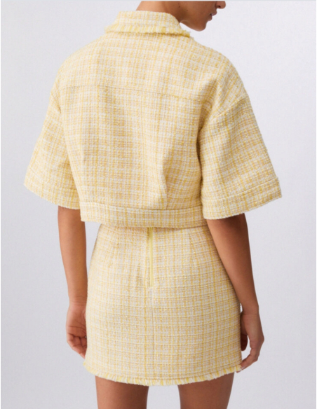 Liu Jo bouclé jacket classic collar