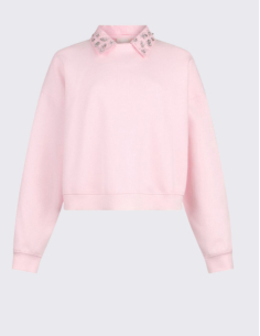 Liu Jo sweat broderies pierres rose