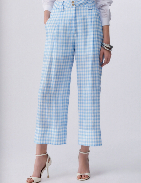 Liu Jo pantalon vichy coupe regular