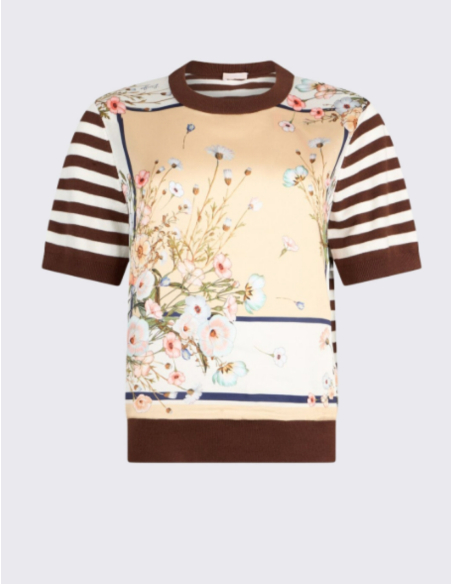 Liu Jo white top floral twill