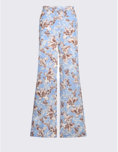 Pantalon LIU JO Palazzo Imprimé Bleu  - WA6441