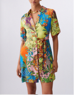 Robe courte satin imprimé Liu Jo 2