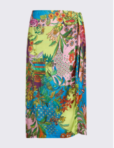 Jupe longue satin imprimée Liu Jo