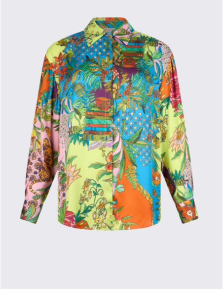 LIU JO Printed Satin Shirt – WA6485