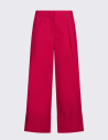 Pantalon évasé popeline rouge Liu Jo