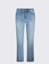 Liu Jo blue cropped straight jeans
