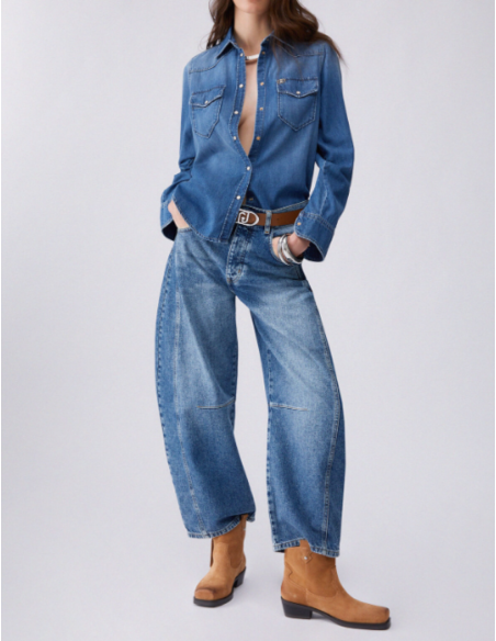 Jean denim confort silhouette modern