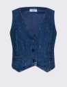 Trendy denim vest daily outfit