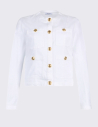 Liu Jo veste blanche boutons logotés femme