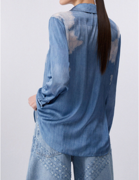 Liu Jo chemise fluide élégante imprimé denim