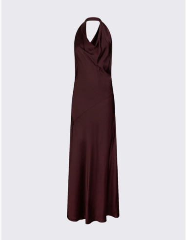 Liu Jo brown satin maxi dress elegant