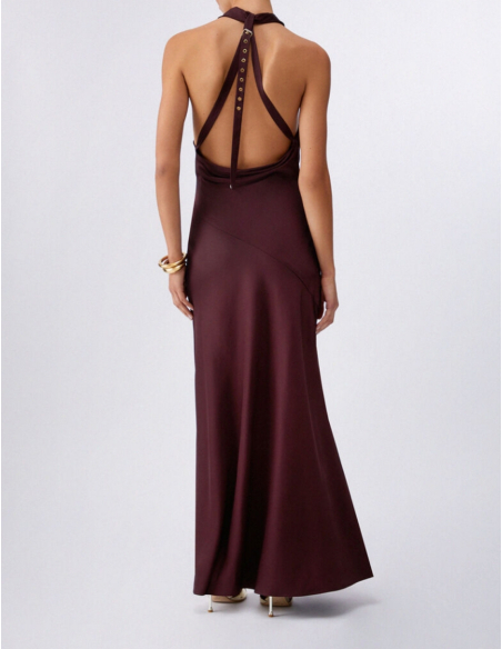 Liu Jo elegant satin long dress outfit