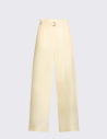 Liu Jo pantalon taille haute jaune femme