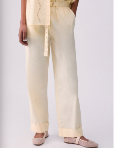 Liu Jo yellow high waist pants women 2