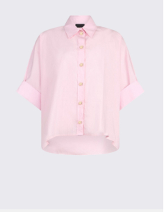 LIU JO Pink Poplin Shirt – CA6255