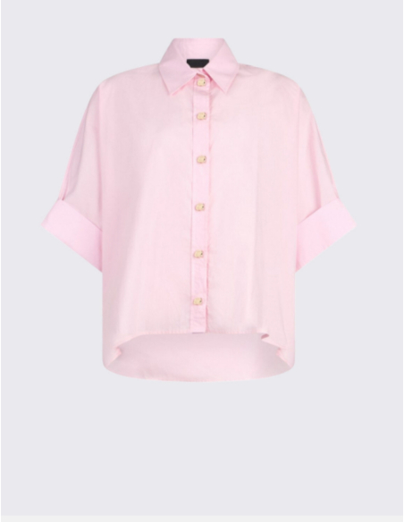 LIU JO Pink Poplin Shirt – CA6255