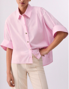 LIU JO Pink Poplin Shirt – CA6255 2