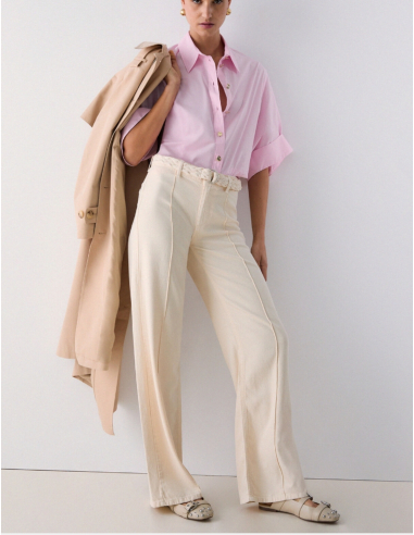 Liu Jo poplin shirt classic collar look