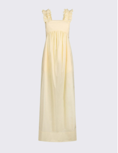 Liu Jo long yellow dress with gathers