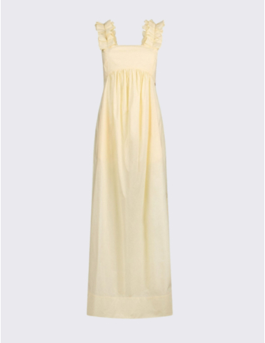 Liu Jo long yellow dress with gathers
