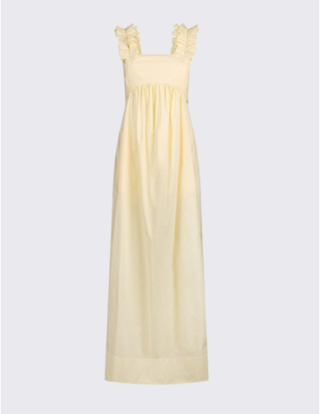 Liu Jo long yellow dress with gathers