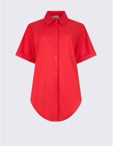 Liu Jo chemise rouge avec nœud femme