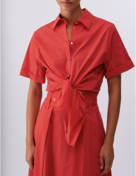 Liu Jo chemise fluide rouge casual chic