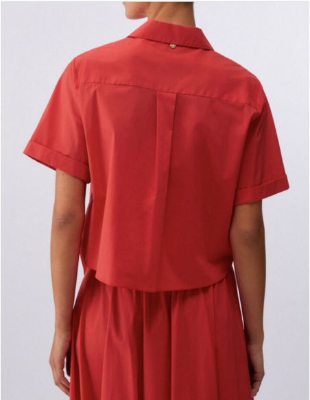 Liu Jo chemise rouge col classique élégante