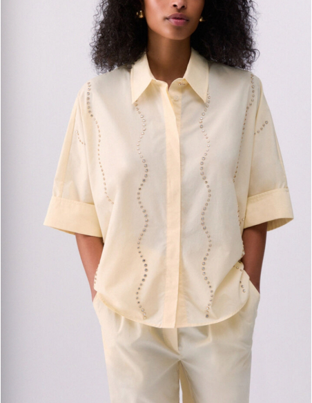 Liu Jo chemise fluide jaune mode femme