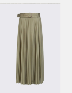 Liu Jo green long pleated skirt women