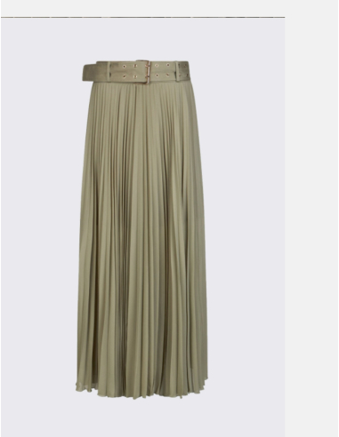 Liu Jo green long pleated skirt women