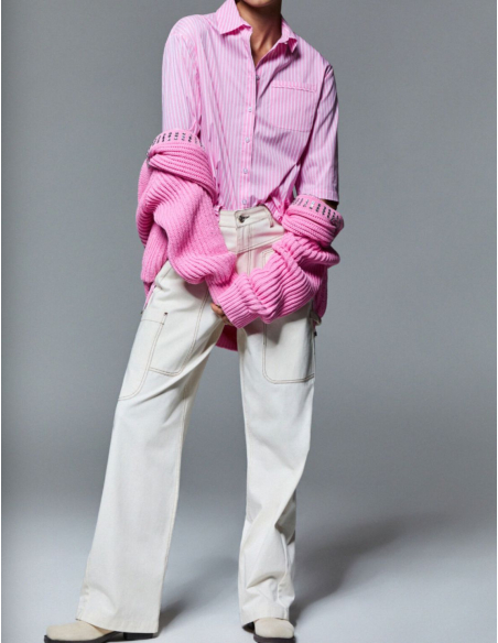 Liu Jo poplin cotton striped shirt