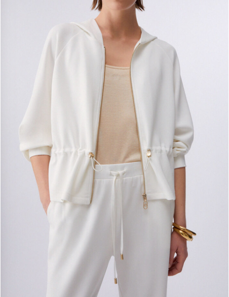 Liu Jo sweat femme blanc lait