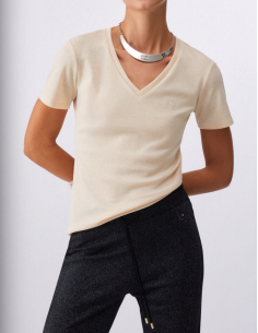 Liu Jo V‑neck women viscose tee 2