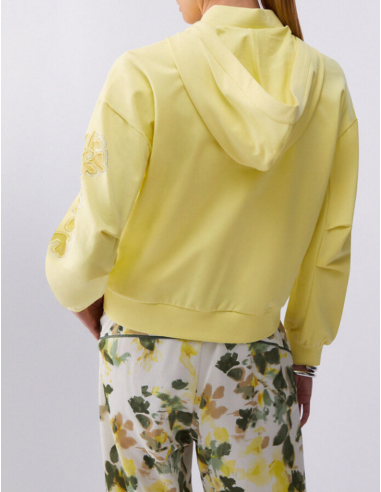 Liu Jo hoodie fleurs manches élégantes