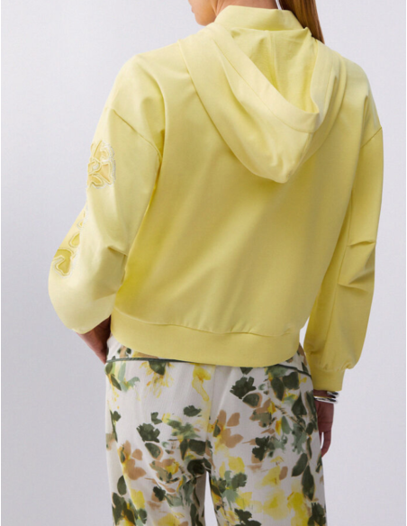 Liu Jo hoodie fleurs manches élégantes