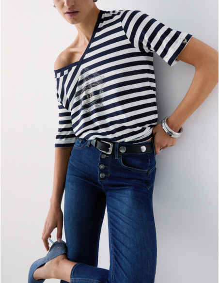 Liu Jo t‑shirt jersey rayures chic