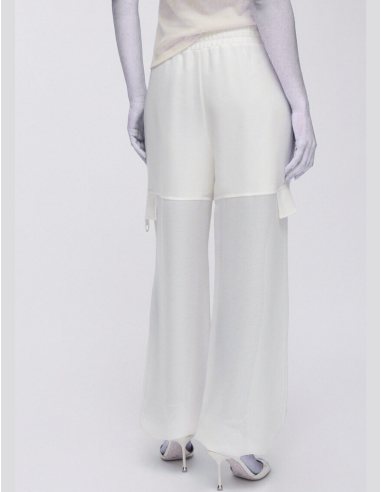 Liu Jo white mesh casual pants