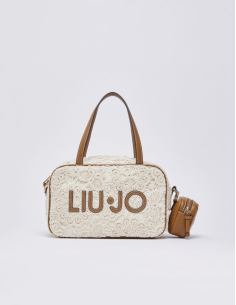 Liu Jo sac bowling dentelle crème