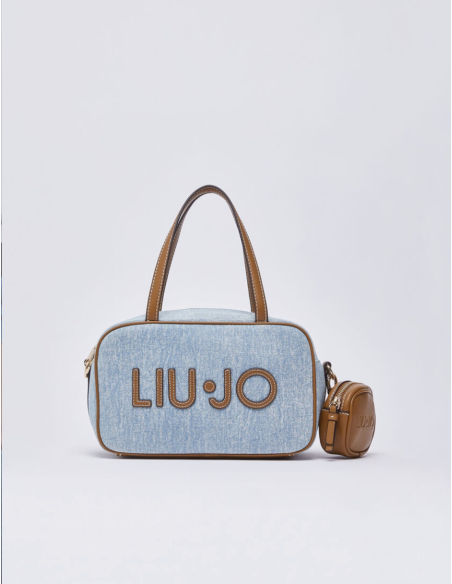Liu Jo sac bowling denim bleu