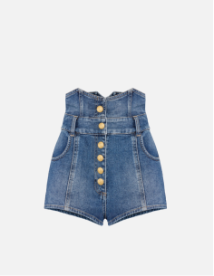 Elisabetta Franchi short denim taille haute