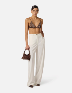 Elisabetta Franchi lightweight crepe trousers 2