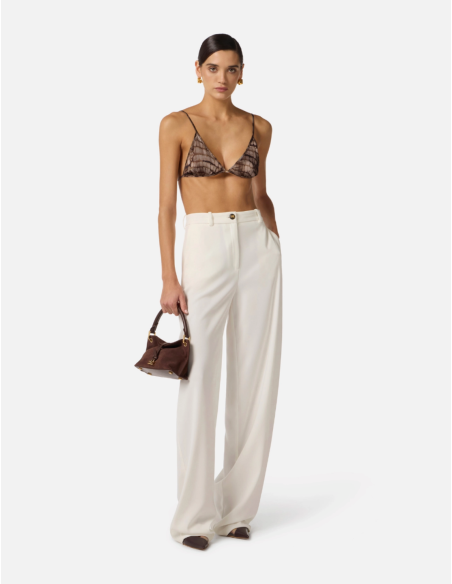 Elisabetta Franchi over fit women trousers