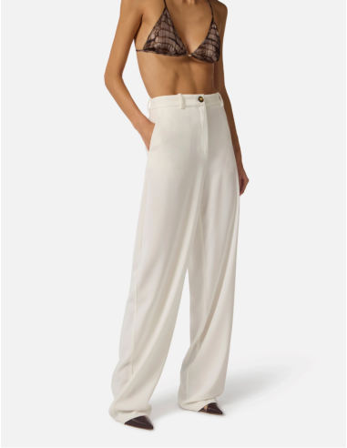 Elisabetta Franchi logo button designer trousers