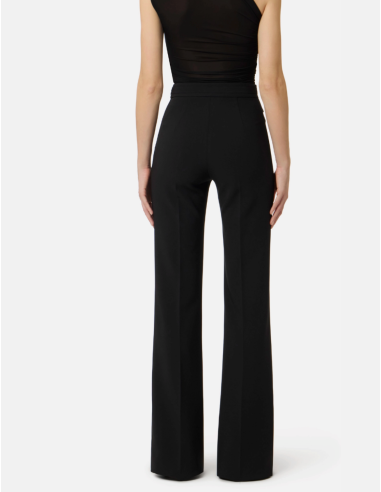 Pantalon ELISABETTA FRANCHI  Logo Brodé Noir -...