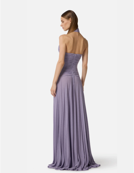 Elisabetta Franchi glamorous lamé evening dress
