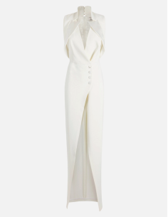 Elisabetta Franchi robe red carpet satin
