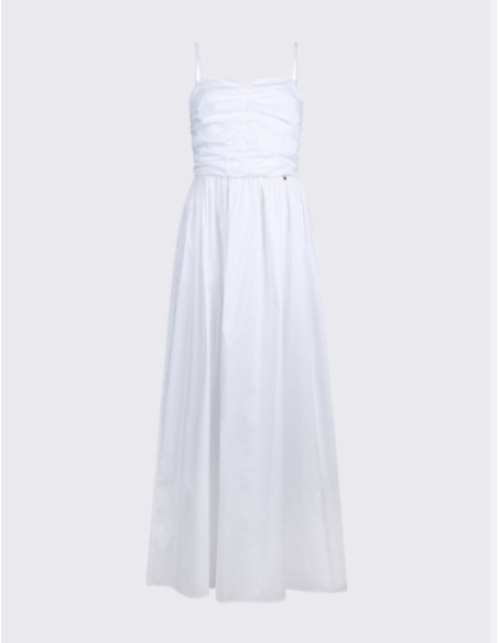 Liu Jo long poplin dress white chic